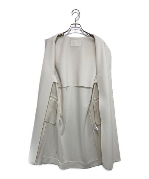 BALLSEY（ボールジィ）BALLSEY (ボールジィ) ドライアムンゼン クルーネックロングジレ アイボリー サイズ:36の古着・服飾アイテム