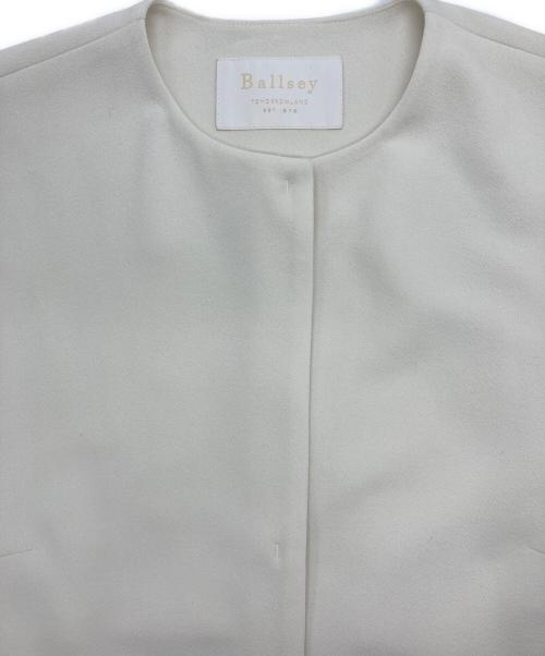 BALLSEY（ボールジィ）BALLSEY (ボールジィ) ドライアムンゼン クルーネックロングジレ アイボリー サイズ:36の古着・服飾アイテム
