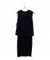 anuans (アニュアンス) ダブルフロントジレセットワンピース ネイビー サイズ:Ｓ 未使用品：23000円
