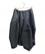 COMME des GARCONSコムデギャルソン）の古着「ウールギャバジンスカート/バルーンスカート/GP-S002/AD2025」｜ブラック