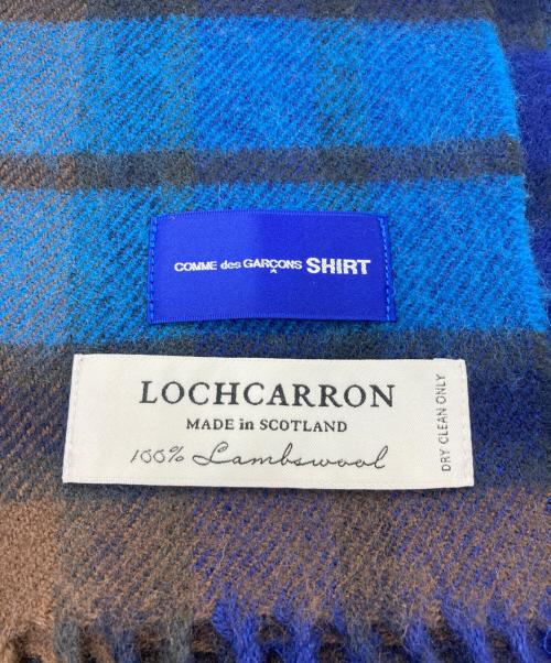 COMME des GARCONS SHIRT（コムデギャルソンシャツ）COMME des GARCONS SHIRT (コムデギャルソンシャツ) Lochcarron (ロキャロン) タータンチェックポンチョストール ブルー×ブラウン サイズ:-の古着・服飾アイテム