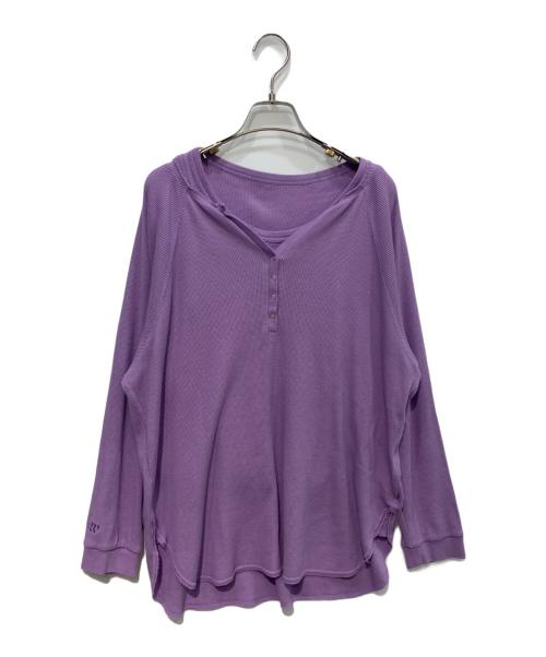 Ameri（アメリ）AMERI (アメリ) WAFFLE TANK SET LONG SLEEVE TOP　0224203711720 ラベンダー サイズ:Freeの古着・服飾アイテム