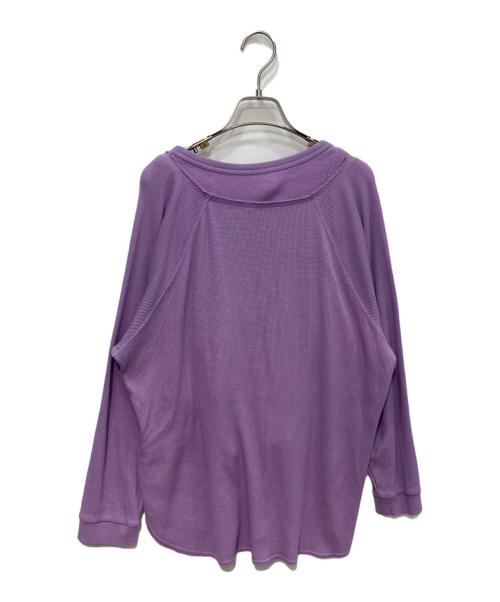 Ameri（アメリ）AMERI (アメリ) WAFFLE TANK SET LONG SLEEVE TOP　0224203711720 ラベンダー サイズ:Freeの古着・服飾アイテム