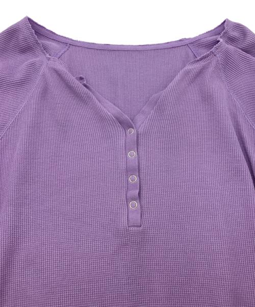 Ameri（アメリ）AMERI (アメリ) WAFFLE TANK SET LONG SLEEVE TOP　0224203711720 ラベンダー サイズ:Freeの古着・服飾アイテム