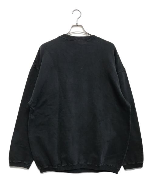 stussy（ステューシー）stussy (ステューシー) 刺繍ロゴスウェット ブラック サイズ:Lの古着・服飾アイテム