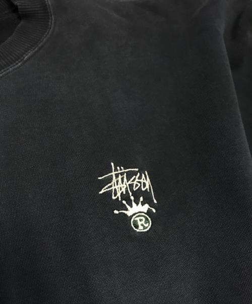stussy（ステューシー）stussy (ステューシー) 刺繍ロゴスウェット ブラック サイズ:Lの古着・服飾アイテム