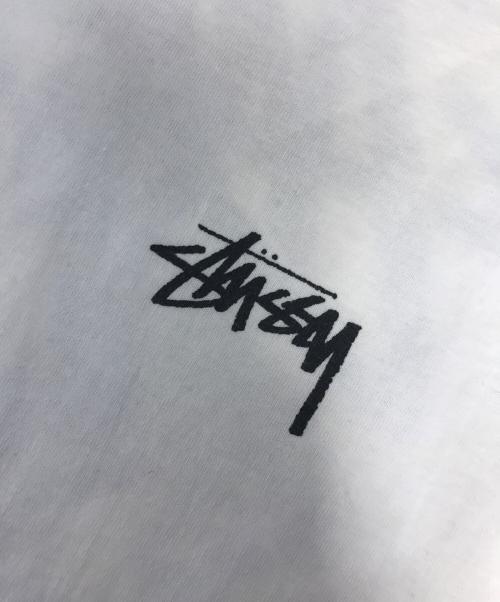 stussy（ステューシー）stussy (ステューシー) プリントTシャツ ホワイト サイズ:Lの古着・服飾アイテム