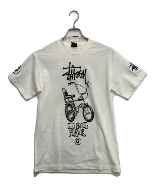 stussy（ステューシー）stussy (ステューシー) プリントTシャツ ホワイト サイズ:Mの古着・服飾アイテム