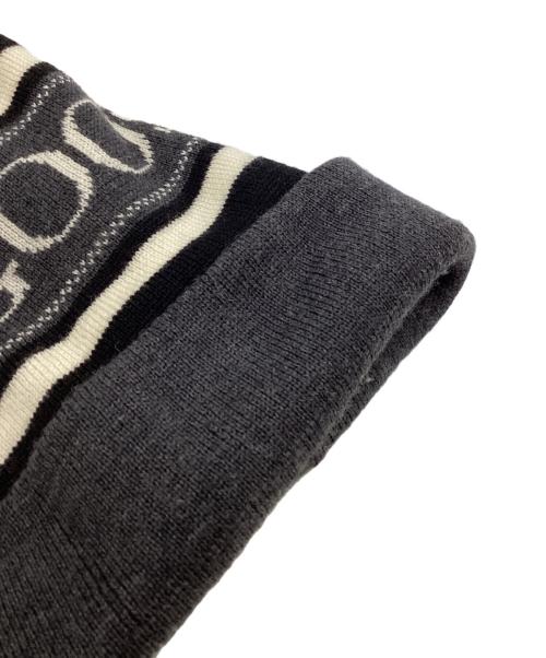 CANADA GOOSE（カナダグース）CANADA GOOSE (カナダグース) Merino Logo Pom Hat/メリノウールニットキャップ ブラックの古着・服飾アイテム