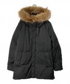 BEAUTY&YOUTHビューティーアンドユース）の古着「小松マテーレ ファー ダウンジャケット」｜ブラック