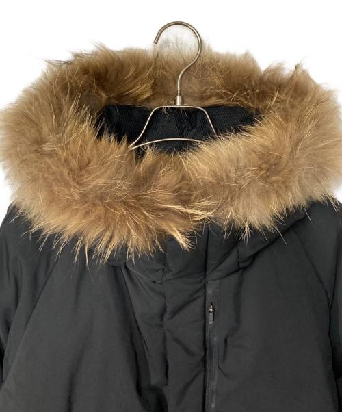 BEAUTY&YOUTH（ビューティーアンドユース）BEAUTY&YOUTH (ビューティーアンドユース) 小松マテーレ ファー ダウンジャケット ブラック サイズ:Lの古着・服飾アイテム