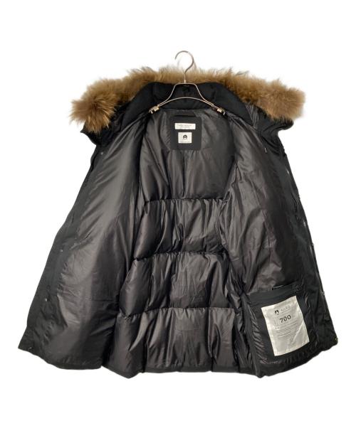 BEAUTY&YOUTH（ビューティーアンドユース）BEAUTY&YOUTH (ビューティーアンドユース) 小松マテーレ ファー ダウンジャケット ブラック サイズ:Lの古着・服飾アイテム