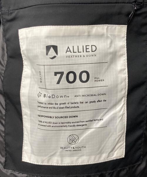 BEAUTY&YOUTH（ビューティーアンドユース）BEAUTY&YOUTH (ビューティーアンドユース) 小松マテーレ ファー ダウンジャケット ブラック サイズ:Lの古着・服飾アイテム