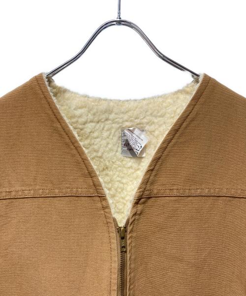 CarHartt（カーハート）CarHartt (カーハート) Sherpa Lined Duck Hunting Vest ブラウン サイズ:XLの古着・服飾アイテム