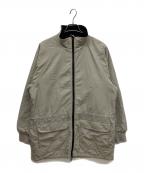 Eddie Bauerエディーバウアー）の古着「90’s ナイロンジップアップジャケット　黒タグ」｜グレー