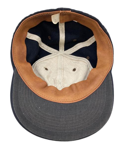 OLD JOE & Co.（オールドジョー）OLD JOE & Co. (オールドジョー) ウールロゴ刺繍キャップ ブラックの古着・服飾アイテム