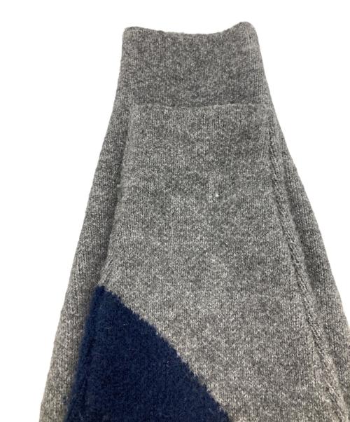 NKNIT（ンニット）NKNIT (ンニット) クルーネックハートニットプルオーバー ネイビーの古着・服飾アイテム