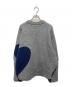 NKNIT (ンニット) クルーネックハートニットプルオーバー ネイビー：18000円