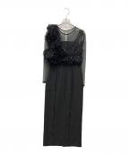 ANDRESDアンドレスド）の古着「pearl bustier dress」｜ブラック