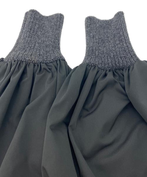 Rene（ルネ）Rene (ルネ) 異素材ケーブルニットワンピース グレー サイズ:36の古着・服飾アイテム