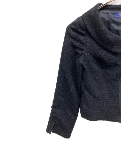 M'S GRACY（エムズグレイシー）M'S GRACY (エムズグレイシー) ジップアップジャケット ネイビー サイズ:40の古着・服飾アイテム