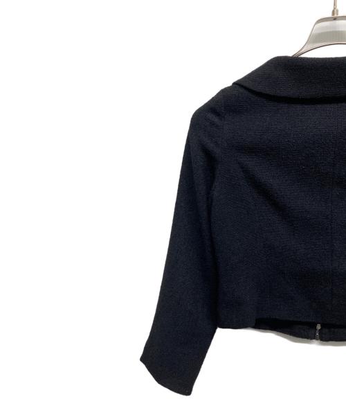 M'S GRACY（エムズグレイシー）M'S GRACY (エムズグレイシー) ジップアップジャケット ネイビー サイズ:40の古着・服飾アイテム