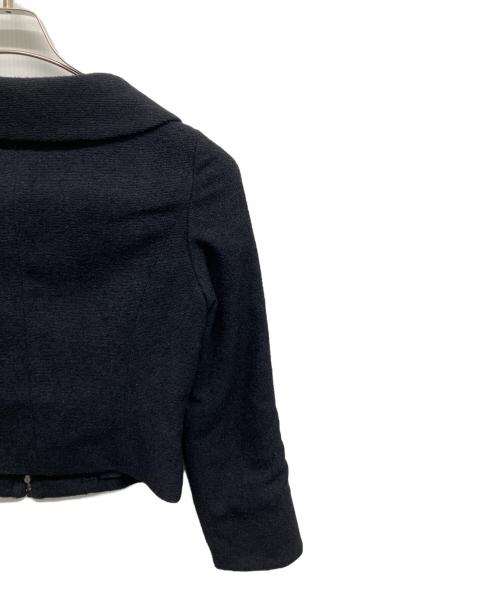 M'S GRACY（エムズグレイシー）M'S GRACY (エムズグレイシー) ジップアップジャケット ネイビー サイズ:40の古着・服飾アイテム
