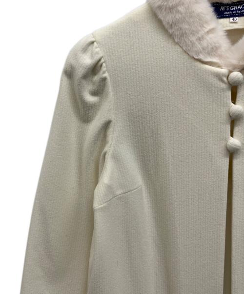 M'S GRACY（エムズグレイシー）M'S GRACY (エムズグレイシー) フェイクファーコート オフホワイト サイズ:40の古着・服飾アイテム
