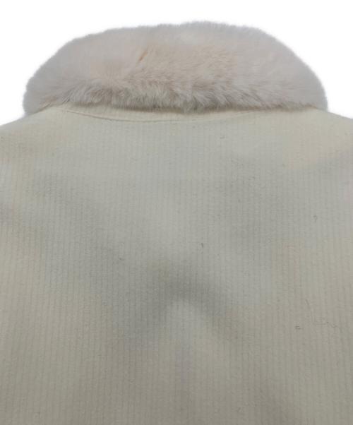 M'S GRACY（エムズグレイシー）M'S GRACY (エムズグレイシー) フェイクファーコート オフホワイト サイズ:40の古着・服飾アイテム
