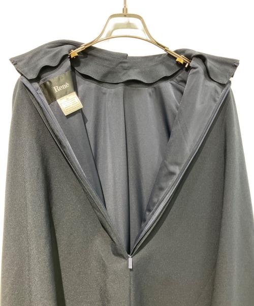 Rene（ルネ）Rene (ルネ) ケープドレス　5216300 ネイビー サイズ:36の古着・服飾アイテム
