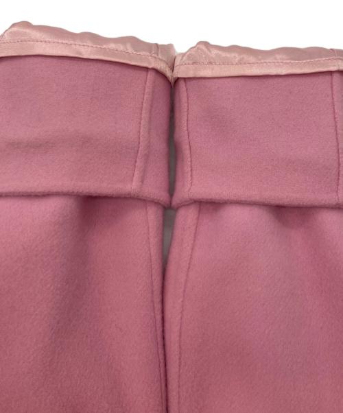 DUAL VIEW（デュアルヴュー）DUAL VIEW (デュアルヴュー) ダブルロングコート ピンク サイズ:40の古着・服飾アイテム