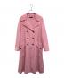 DUAL VIEW（デュアルヴュー）の古着「ダブルロングコート」｜ピンク