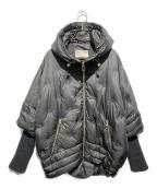 La MODEラモード）の古着「ニットドッキングドットダウンジャケット」｜ブラック