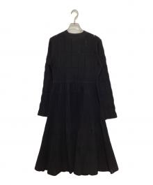 CELFORD（セルフォード）の古着「長袖ディフォーメーションワンピ」｜ブラック