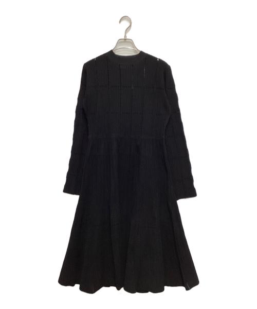 CELFORD（セルフォード）CELFORD (セルフォード) 長袖ディフォーメーションワンピ ブラック サイズ:38の古着・服飾アイテム