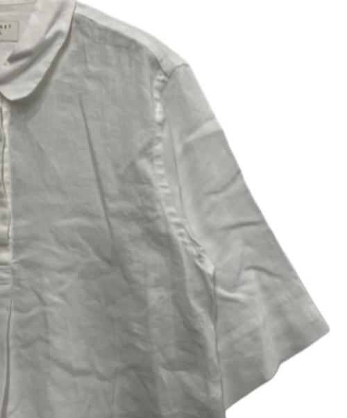 MARGARET HOWELL（マーガレットハウエル）MARGARET HOWELL (マーガレットハウエル) SOFT LINENプルオンブラウス ホワイト サイズ:FREEの古着・服飾アイテム