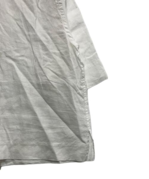 MARGARET HOWELL（マーガレットハウエル）MARGARET HOWELL (マーガレットハウエル) SOFT LINENプルオンブラウス ホワイト サイズ:FREEの古着・服飾アイテム