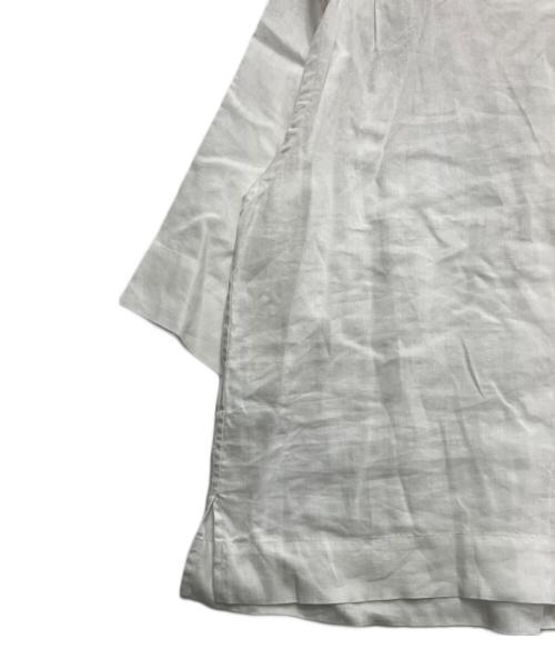 MARGARET HOWELL（マーガレットハウエル）MARGARET HOWELL (マーガレットハウエル) SOFT LINENプルオンブラウス ホワイト サイズ:FREEの古着・服飾アイテム