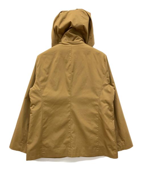 Aquascutum（アクアスキュータム）Aquascutum (アクアスキュータム) グロッシーツイル フーテッドパーカー　ジップアップジャケット ブラウン サイズ:10の古着・服飾アイテム