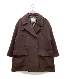 SLOBE IENA（スローブ イエナ）の古着「メルトンビッグPコート」｜ブラウン