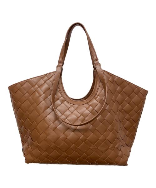 CHARLES & KEITH（チャールズアンドキース）CHARLES & KEITH (チャールズアンドキース) イヴェット ウーブントートバッグ ブラウンの古着・服飾アイテム