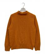 LORO PIANAロロピアーナ）の古着「ハイネックカシミヤニット」｜オレンジ