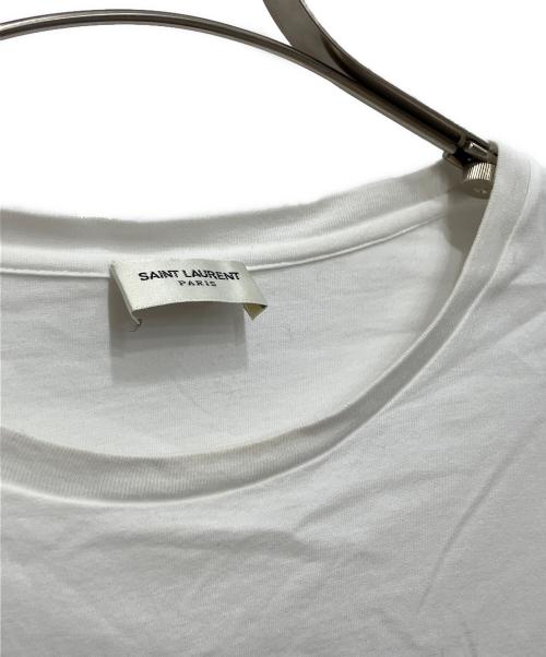 Saint Laurent Paris（サンローランパリ）Saint Laurent Paris (サンローランパリ) ロゴTシャツ ホワイト サイズ:Lの古着・服飾アイテム