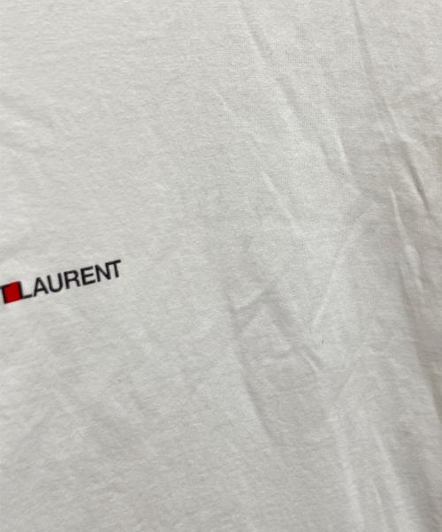 Saint Laurent Paris（サンローランパリ）Saint Laurent Paris (サンローランパリ) ロゴTシャツ ホワイト サイズ:Lの古着・服飾アイテム