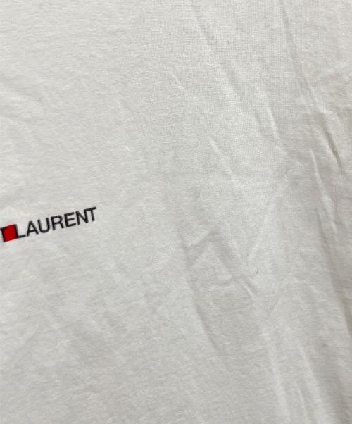 Saint Laurent Paris（サンローランパリ）Saint Laurent Paris (サンローランパリ) ロゴTシャツ ホワイト サイズ:Lの古着・服飾アイテム