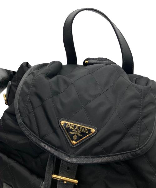 PRADA（プラダ）PRADA (プラダ) キルティングバックパック/リュック ブラックの古着・服飾アイテム
