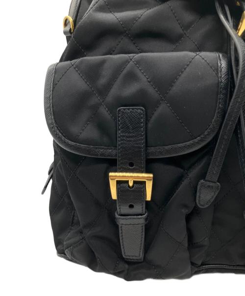 PRADA（プラダ）PRADA (プラダ) キルティングバックパック/リュック ブラックの古着・服飾アイテム