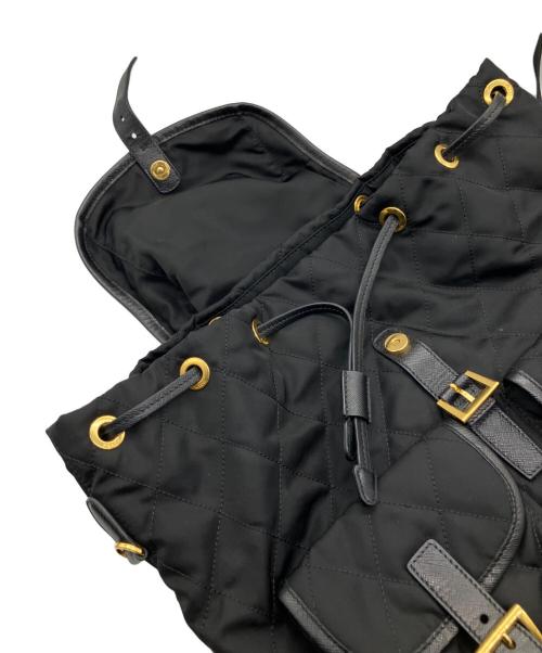 PRADA（プラダ）PRADA (プラダ) キルティングバックパック/リュック ブラックの古着・服飾アイテム