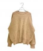 DEUXIEME CLASSEドゥーズィエム クラス）の古着「Marron tricot アルパカ ボリューム ニット 20-080-500-7203-3-0」｜ベージュ