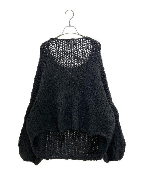 Plage（プラージュ）Plage (プラージュ) HAND KNIT ジャンボタムニット 22-080-922-5060-3-0 ブラック サイズ:FREE 未使用品の古着・服飾アイテム